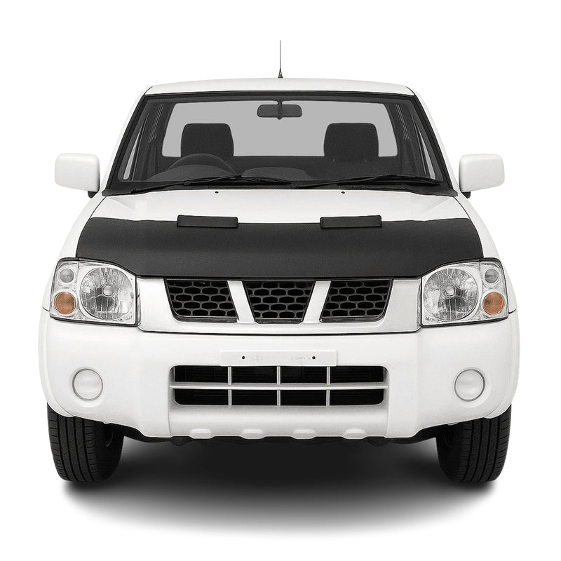 Haubenbra Steinschlagschutz für Nissan Navara D22 2001-2004 Schwarz Halb