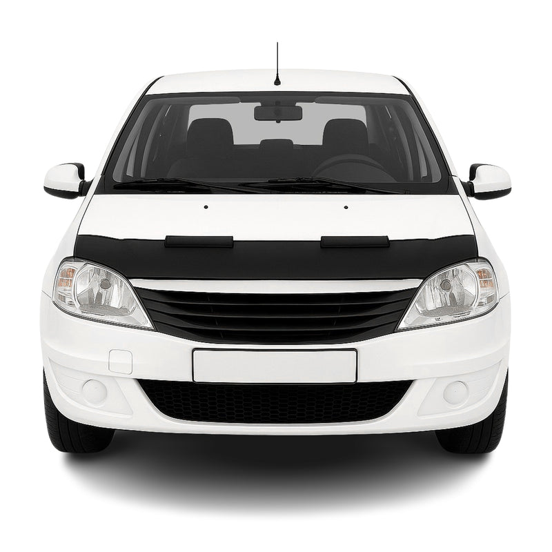 Haubenbra Steinschlagschutz Bonnet Bra für Dacia Logan 2005-2012 Schwarz Halb