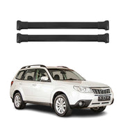 Dachträger Grundtäger für Subaru Forester III 2008-2013 75kg Alu Schwarz 2 tlg