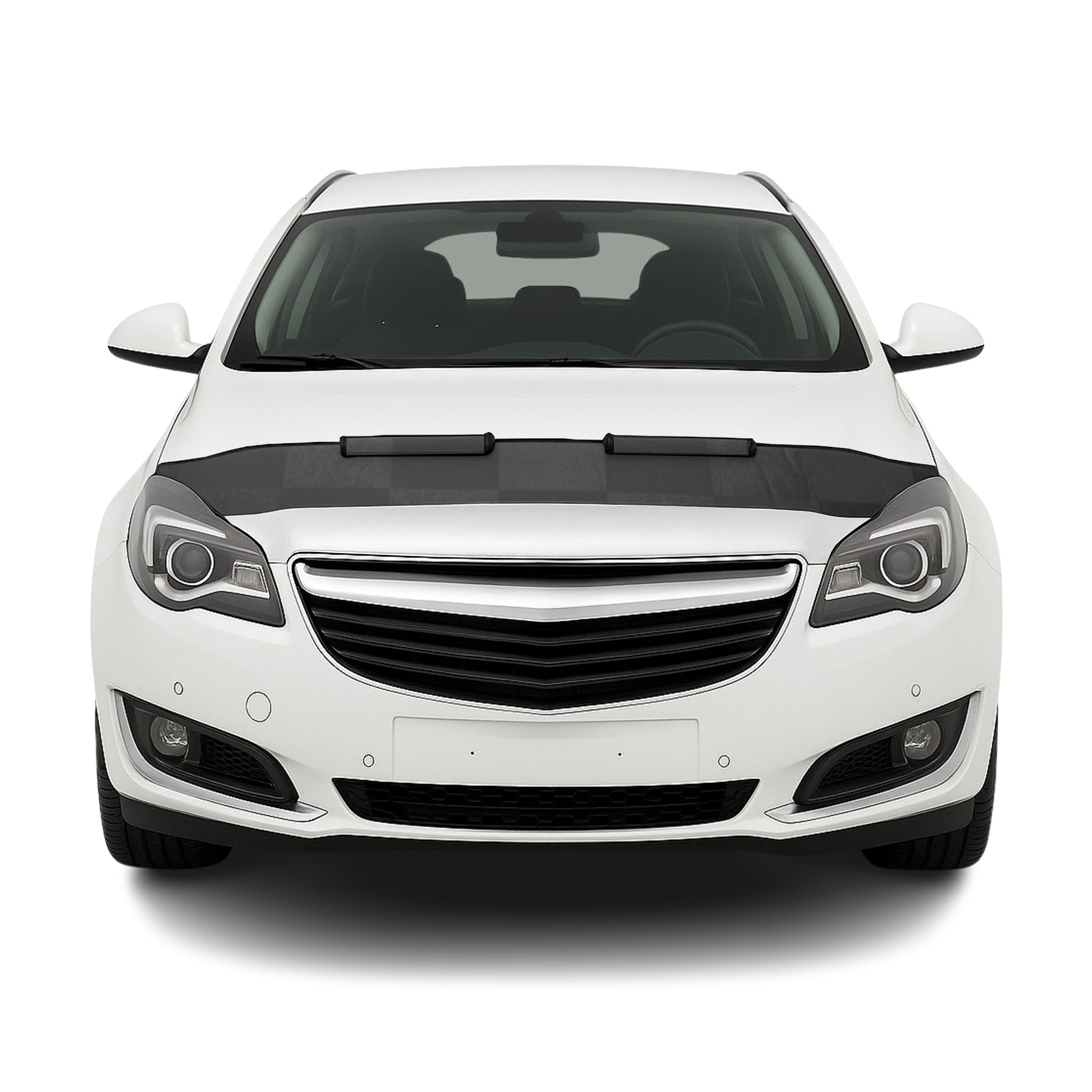 Haubenbra Steinschlagschutz Bonnet Bra für Opel Insignia 2008-2013 Kariert Halb
