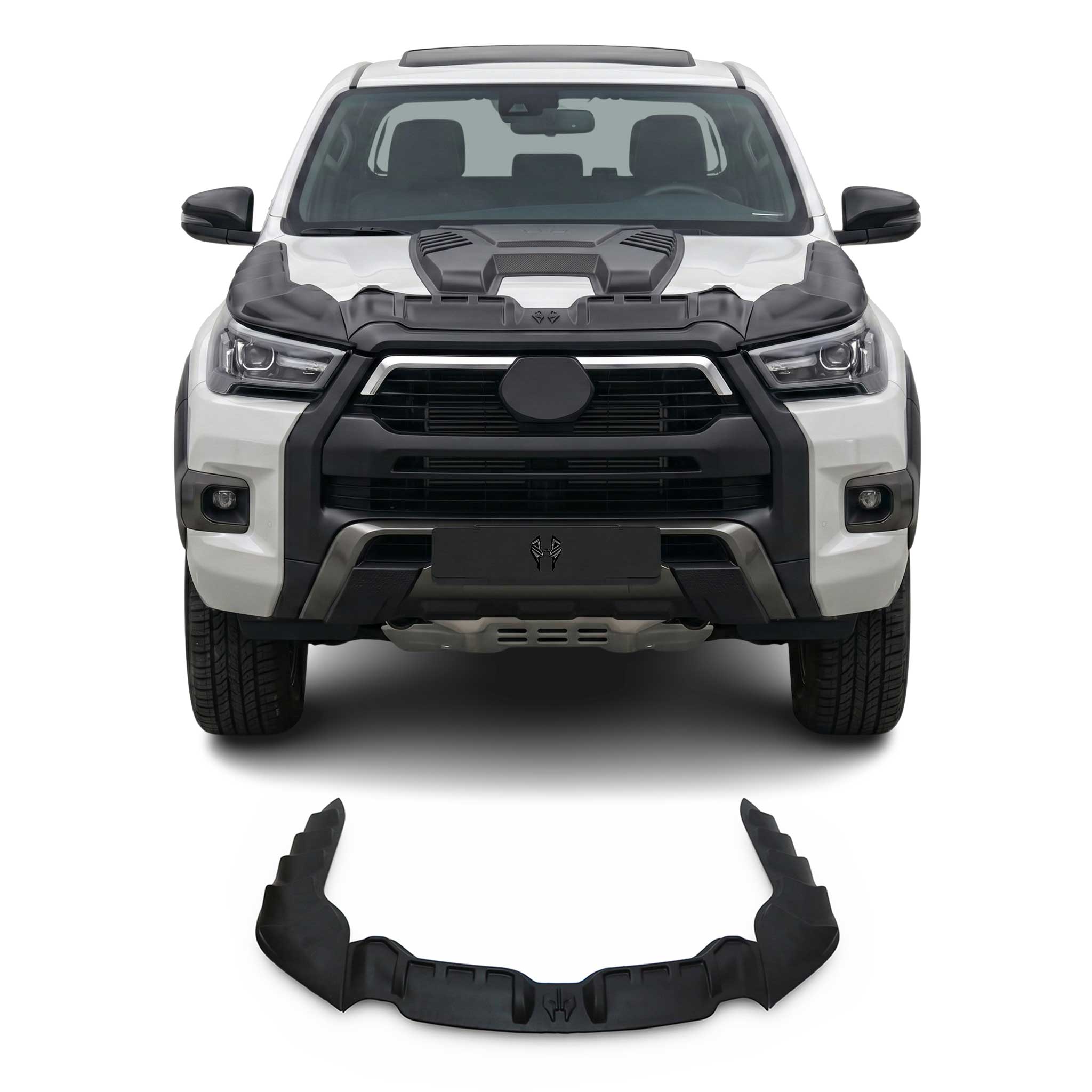 Motorhaube Deflektor Insekten Steinschlagschutz für Toyota Hilux 2021-2026 3tlg