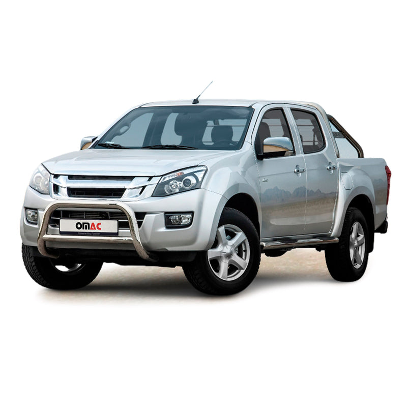 Frontbügel Schutz Frontschutzbügel für Isuzu D-Max 2012-2019 Stahl ABE Silber