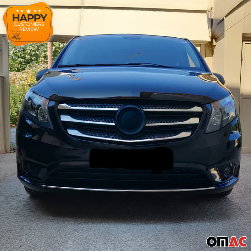 Diffusor Stossstangen für Mercedes Vito W447 2014-2023 Edelstahl 1tlg Vorne