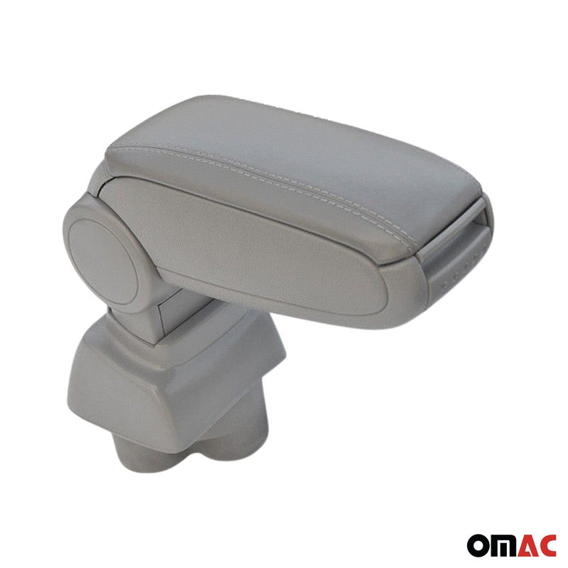 Mittelarmlehne Armlehne für Ford Transit Connect 2002-2009 PU-Leder ABS Grau