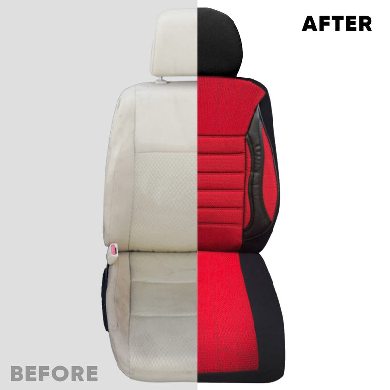 Schonbezüge Sitzschoner Sitzbezüge für Mercedes W124 S124 Rot Schwarz 5Sitz