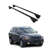 Dachträger Grundtäger für Volvo XC90 mk1 2002-2014 75kg Metall Schwarz 2 tlg