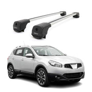 Dachträger Grundträger für Nissan Qashqai J10 2007-2013 Aluminium 75kg Grau 2tlg