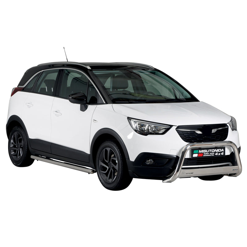 Frontbügel Frontschutzbügel für Opel Crossland X 2017-2025 ø63mm Stahl Silber
