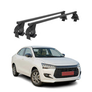 Menabo Dachträger Grundtäger für Suzuki Dzire 2017-2021 50kg Stahl Schwarz 2 tlg