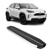 Seitenbretter Trittbretter für Toyota Yaris Cross XP210 2021-2026 Alu Schwarz