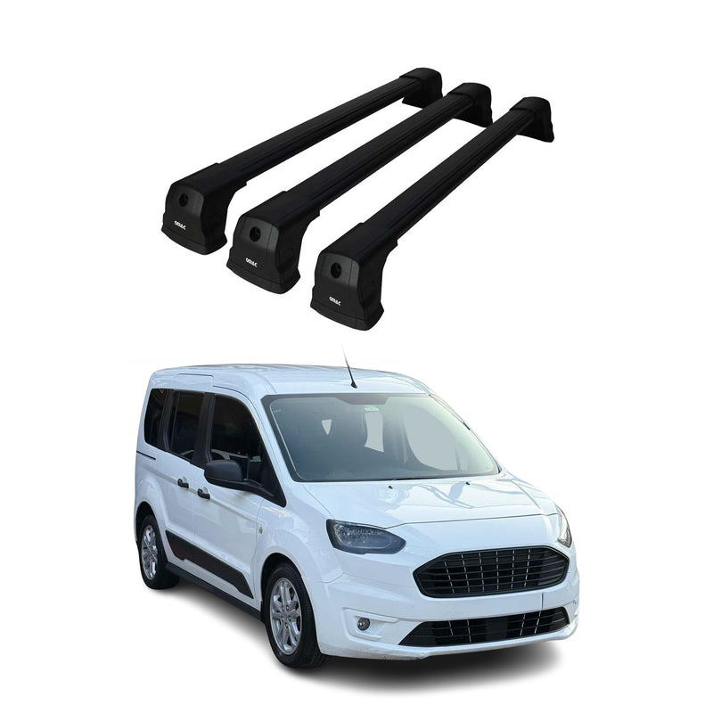 Dachträger Grundtäger für VW ID.Buzz 2022-2025 75kg Aluminium Schwarz 3 tlg