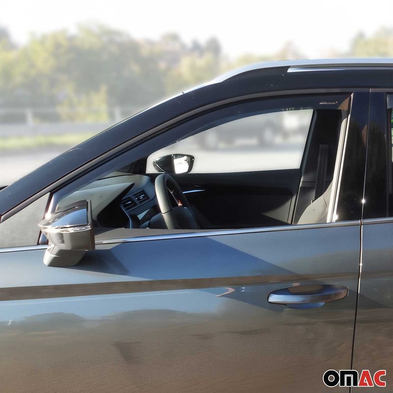 Windabweiser Regenabweiser für Seat Arona 2017-2025 Dunkel Acryl 4tlg