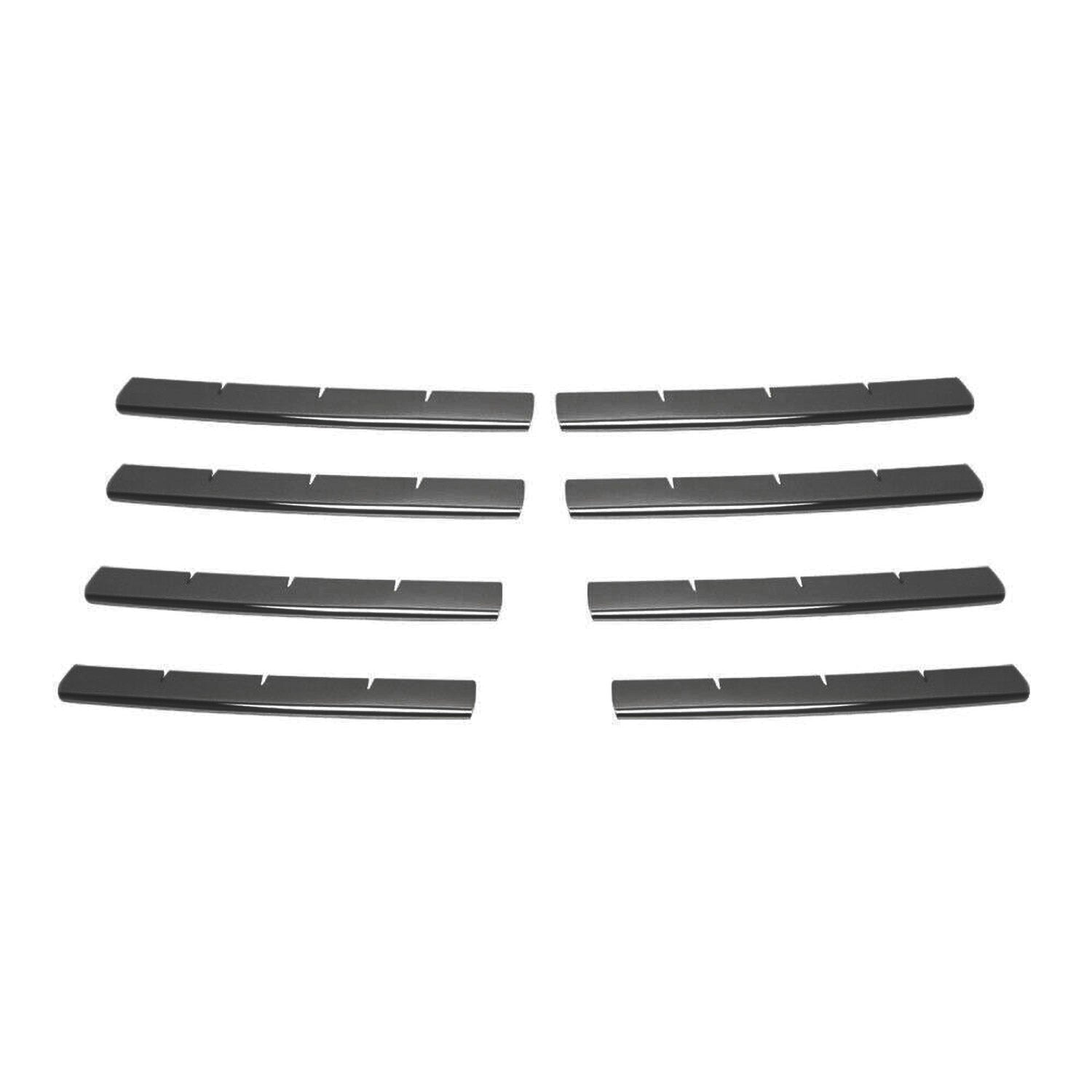 Kühlergrill Leisten Grillleisten für VW Transporter T5 2003-2009 Chrom Dunkel 8x
