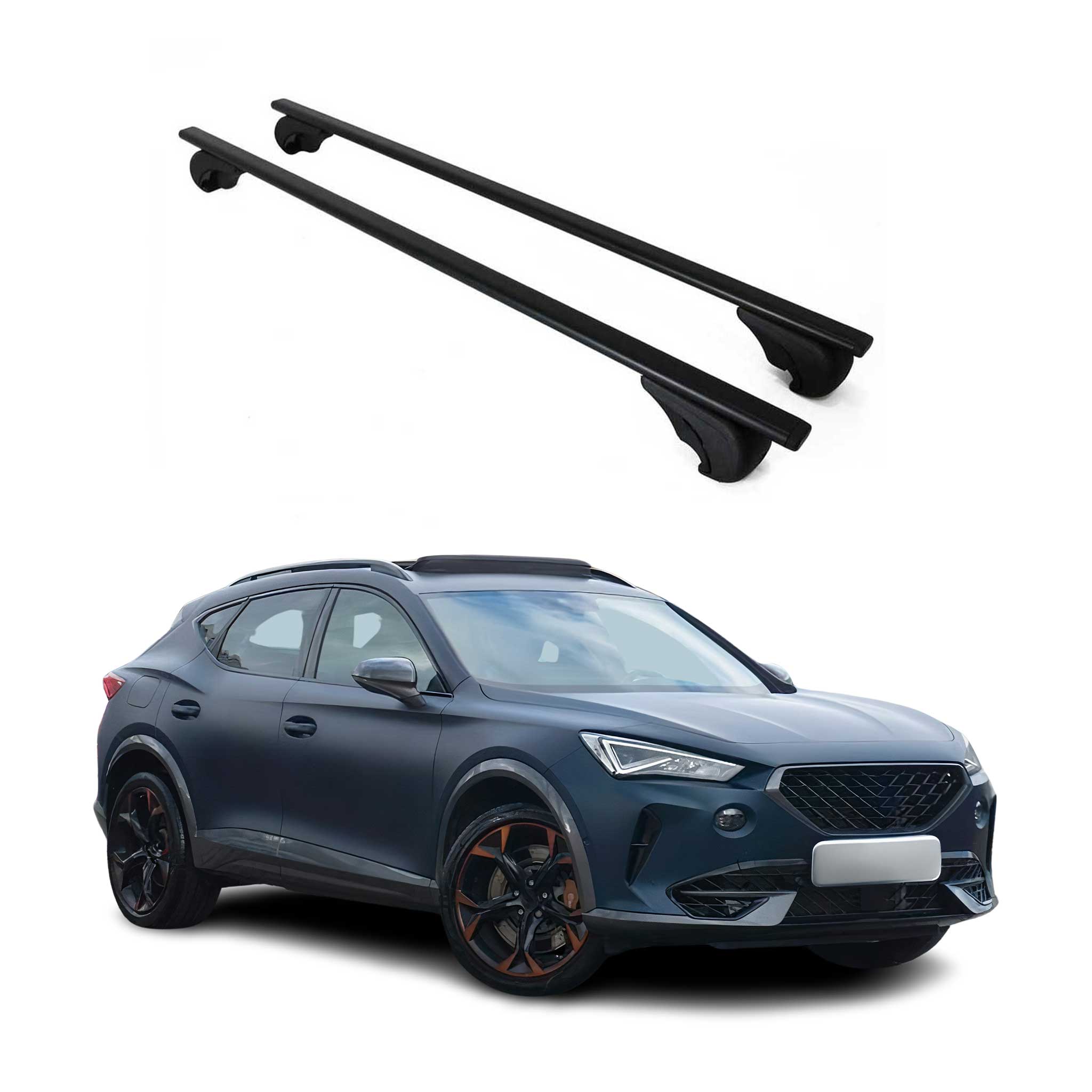 Dachträger Grundtäger für Cupra Formentor 2020-2026 75kg Metall Schwarz 2 tlg