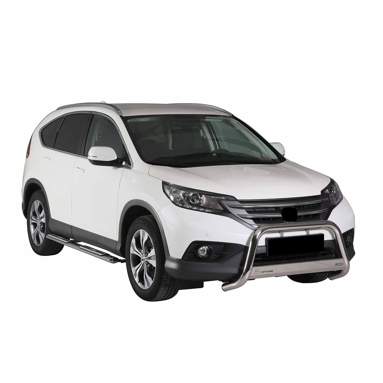 Edelstahl Seitenschweller Schwellerrohre für Honda CR-V 2012-2015 Silber