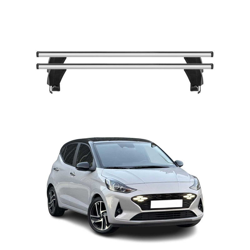 Menabo Dachträger Grundträger für Hyundai i10 III 2023-2025 Facelift Alu Grau 2x