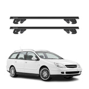 Dachträger Grundtäger für Citroen C5 I Kombi 2001-2008 Alu 90kg TÜV Schwarz 2tlg