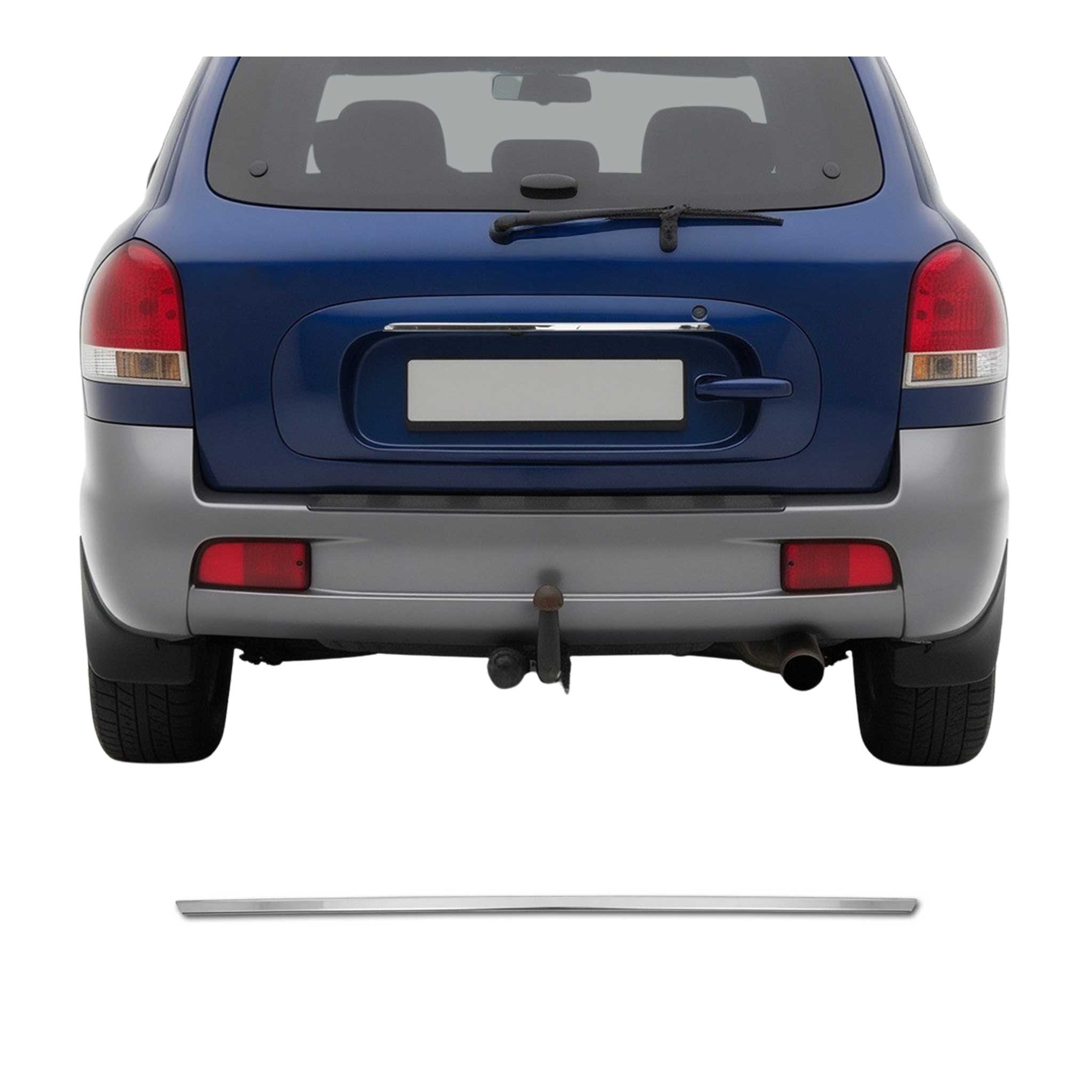 Heckklappe Kofferraumöffner Griff für Hyundai Santa Fe 2000-2005 Edelstahl Chrom