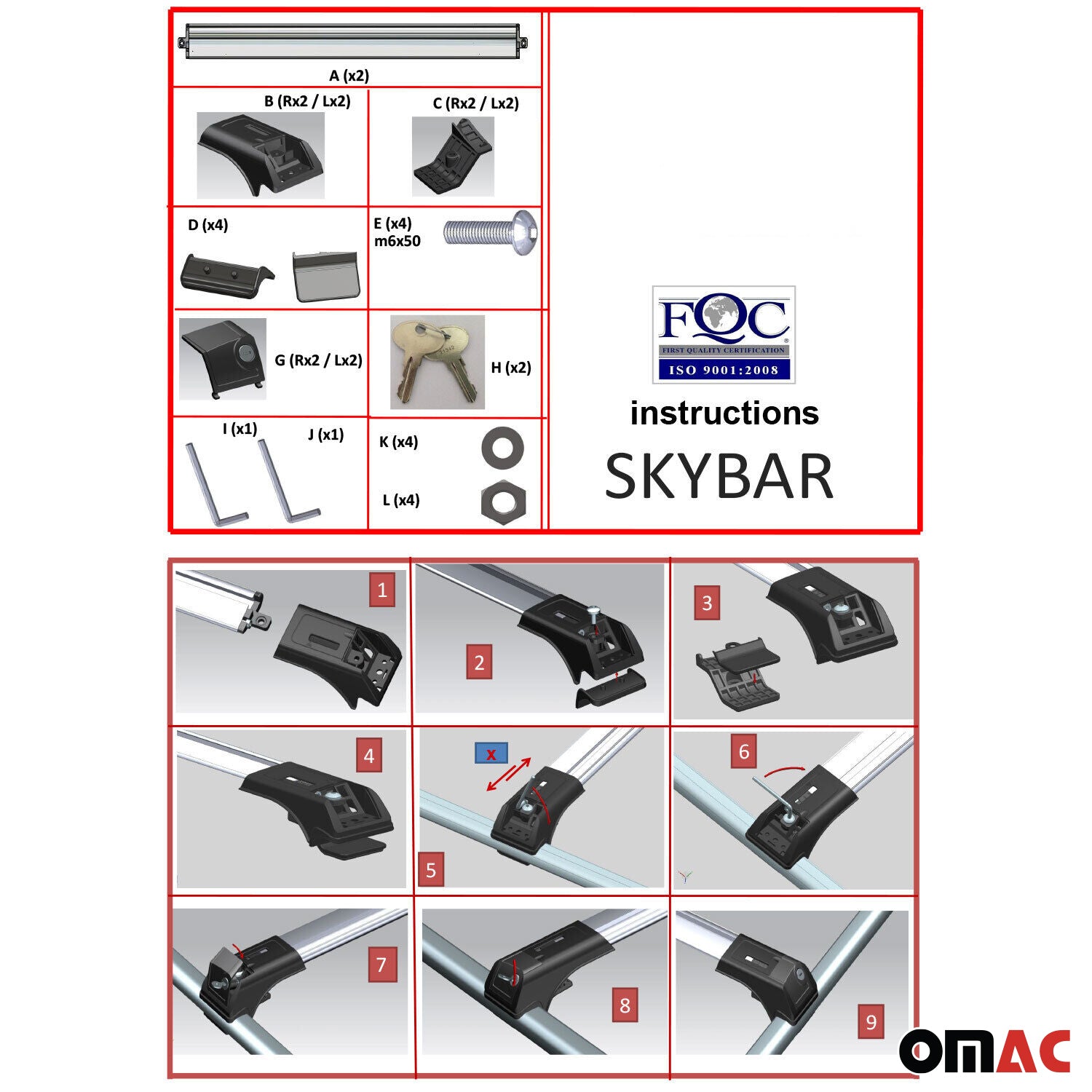 Dachträger Grundträger für Fiat Panda 2012-2026 Aluminium Schwarz 2x