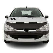 Haubenbra Steinschlagschutz Bonnet Bra für Peugeot 206 1998-2009 Schwarz Halb