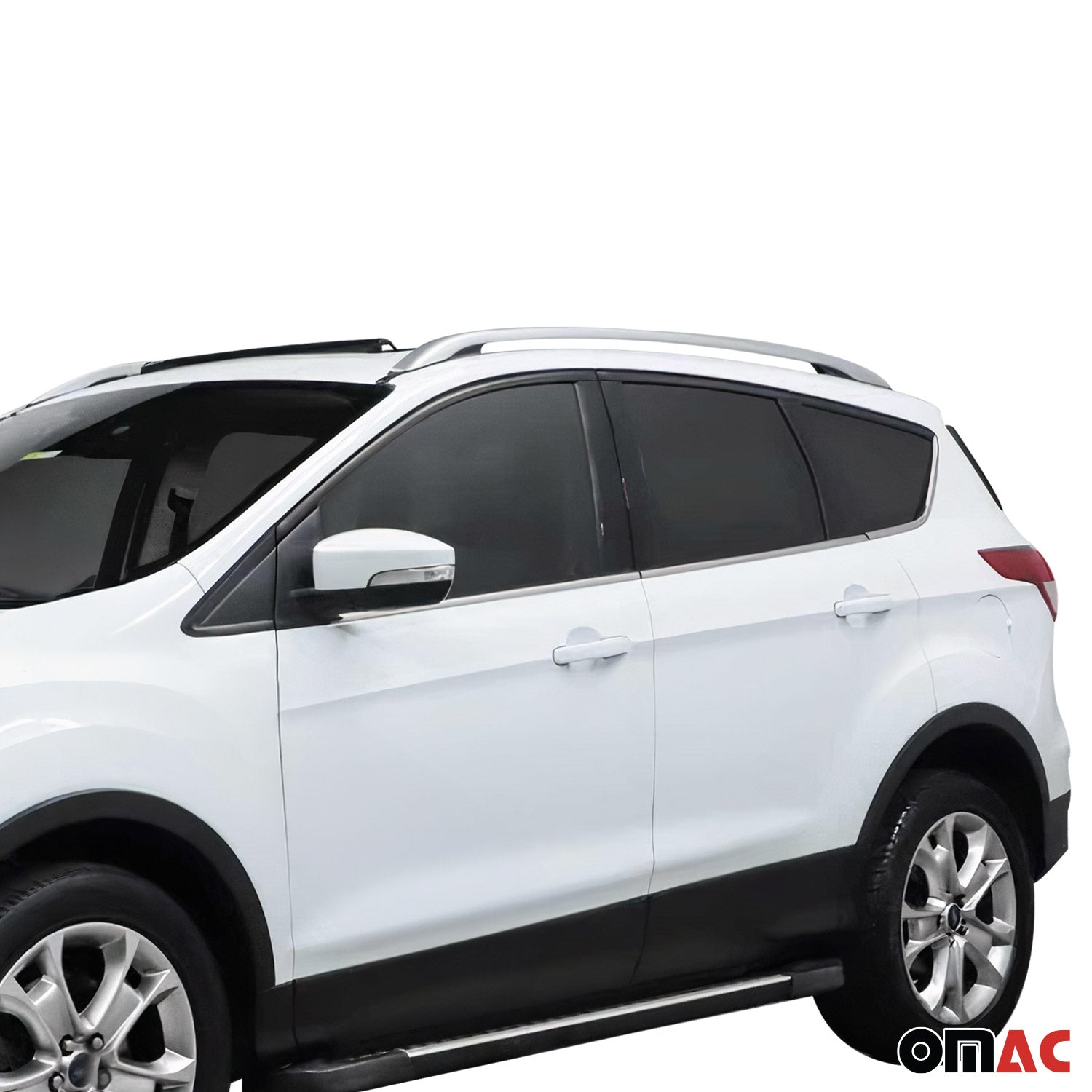 Original Dachreling für Ford Kuga II 2012-2019 Aluminium Grau 2 tlg