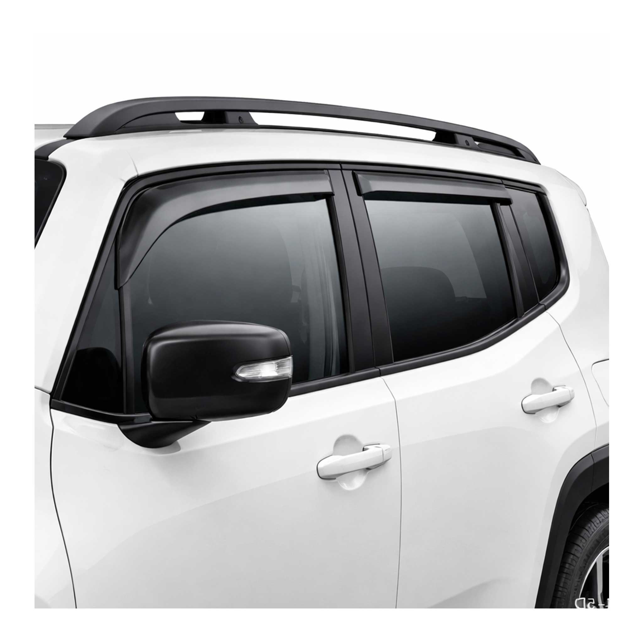 Windabweiser Regenabweiser für Jeep Renegade 2014-2024 Dunkel Acryl 4tlg