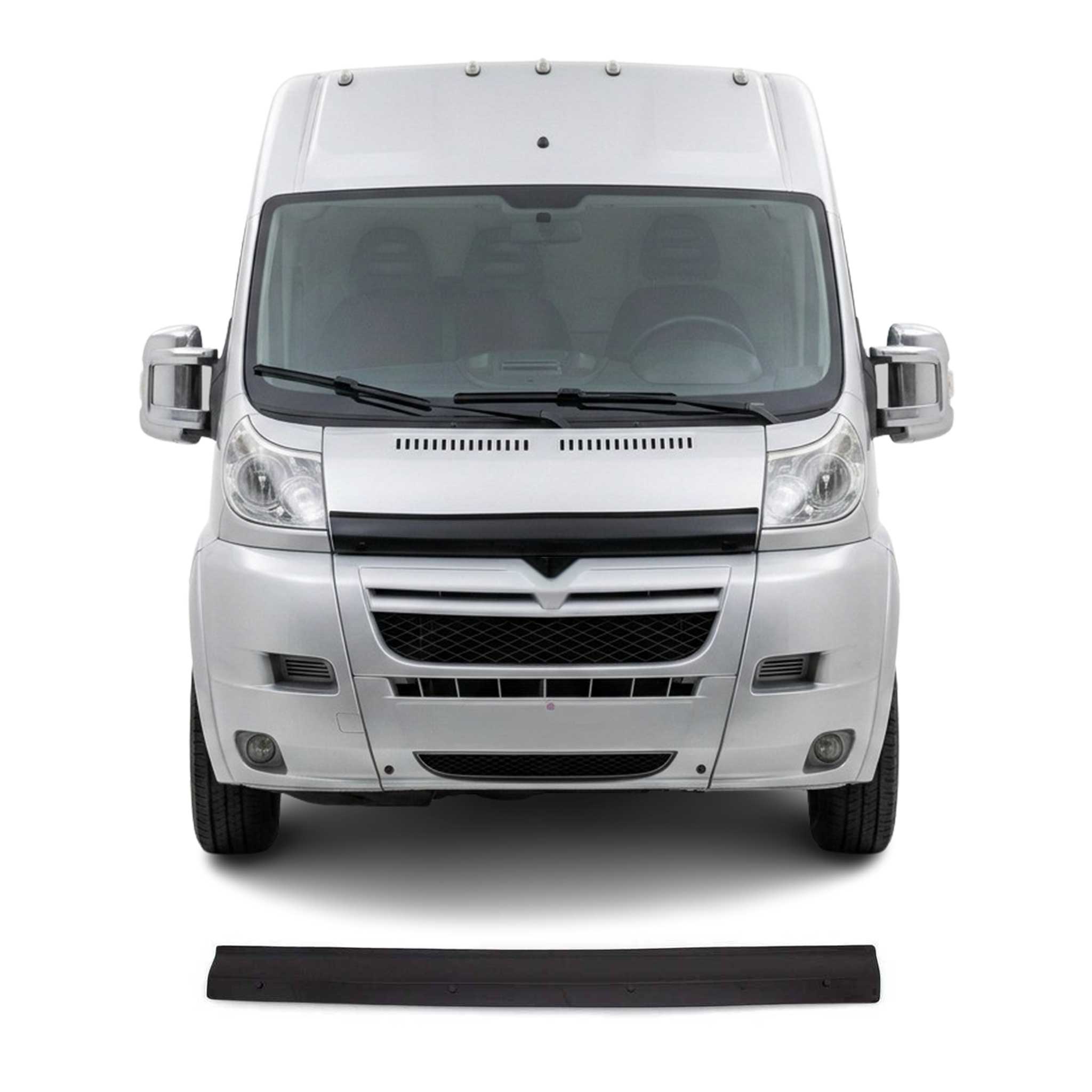Motorhaube Deflektor Insekten Steinschlagschutz für Fiat Ducato 2006-2014 Dunkel