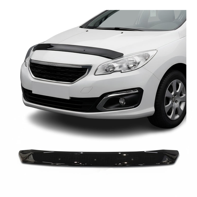 Motorhaube Deflektor Insekten Steinschlagschutz für Peugeot 408 2010-2014 Dunkel