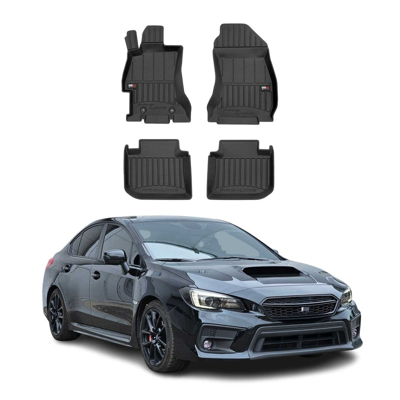 Fußmatten Gummimatten für Subaru Impreza IV 2011-2018 OMAC 3D Schwarz Premium