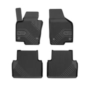 Fußmatten Gummimatten No.77 für Seat Alhambra II 2010-2020 TPE Schwarz 4 tlg