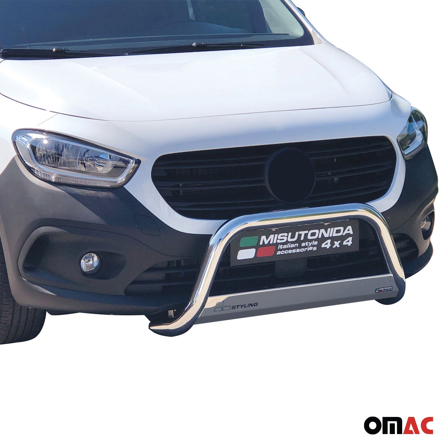 Frontbügel Frontschutzbügel für Mercedes Citan L2 2021-2026 ø63mm Stahl Silber