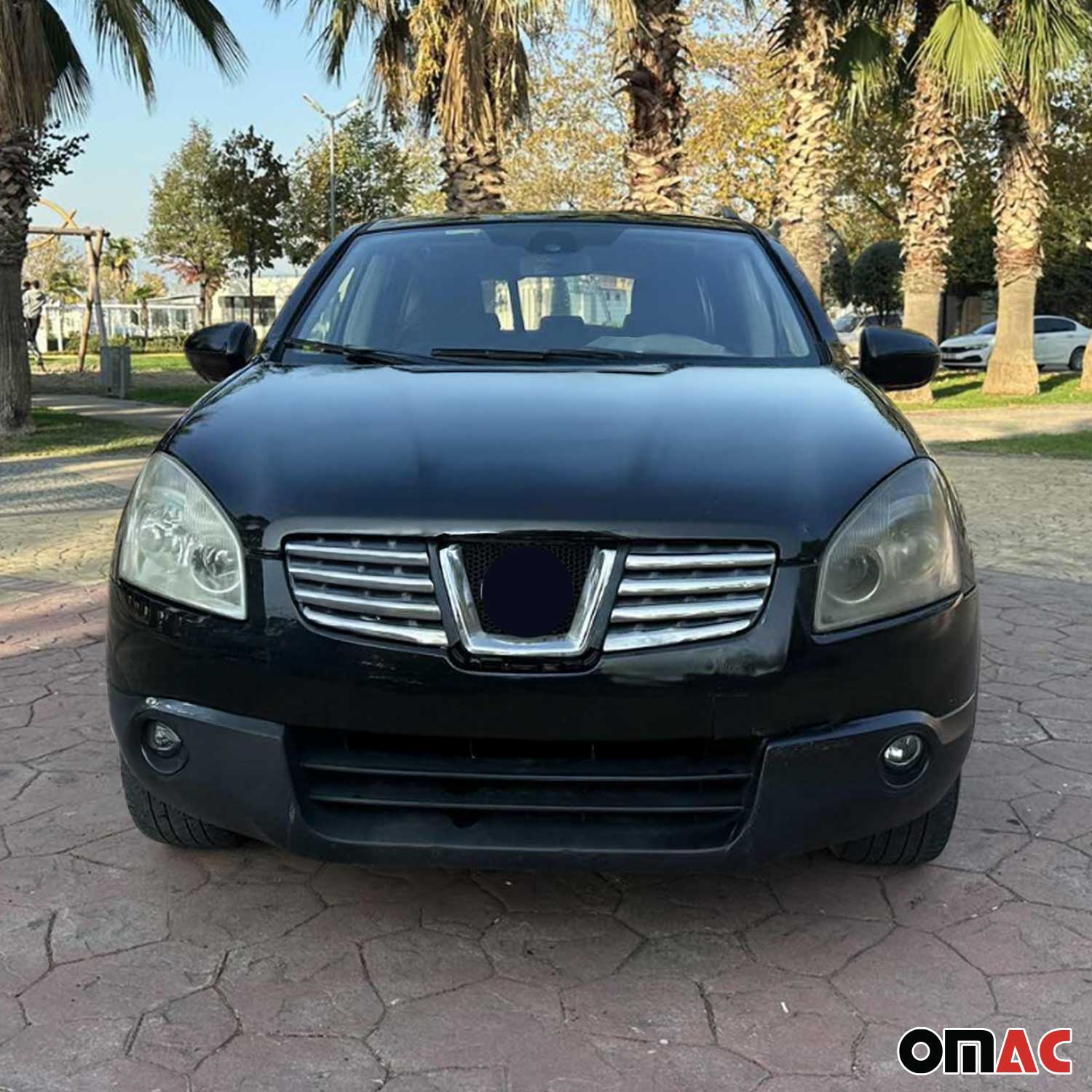 Kühlergrill Leisten Grillleisten für Nissan Qashqai J10 2006-2014 Chrom 8x