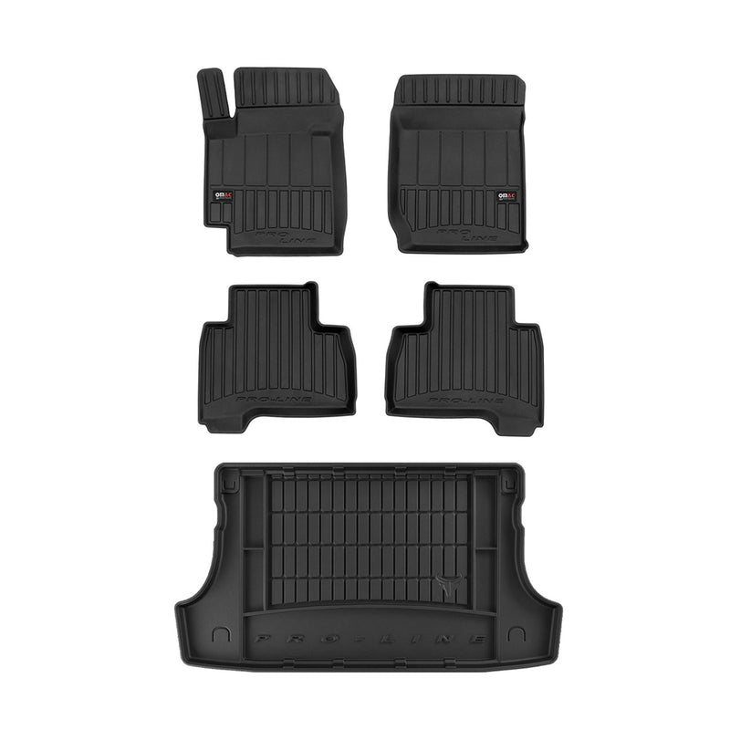 OMAC Fußmatten & Kofferraumwanne Set für Suzuki Grand Vitara 2005-2014 Gummi 5x