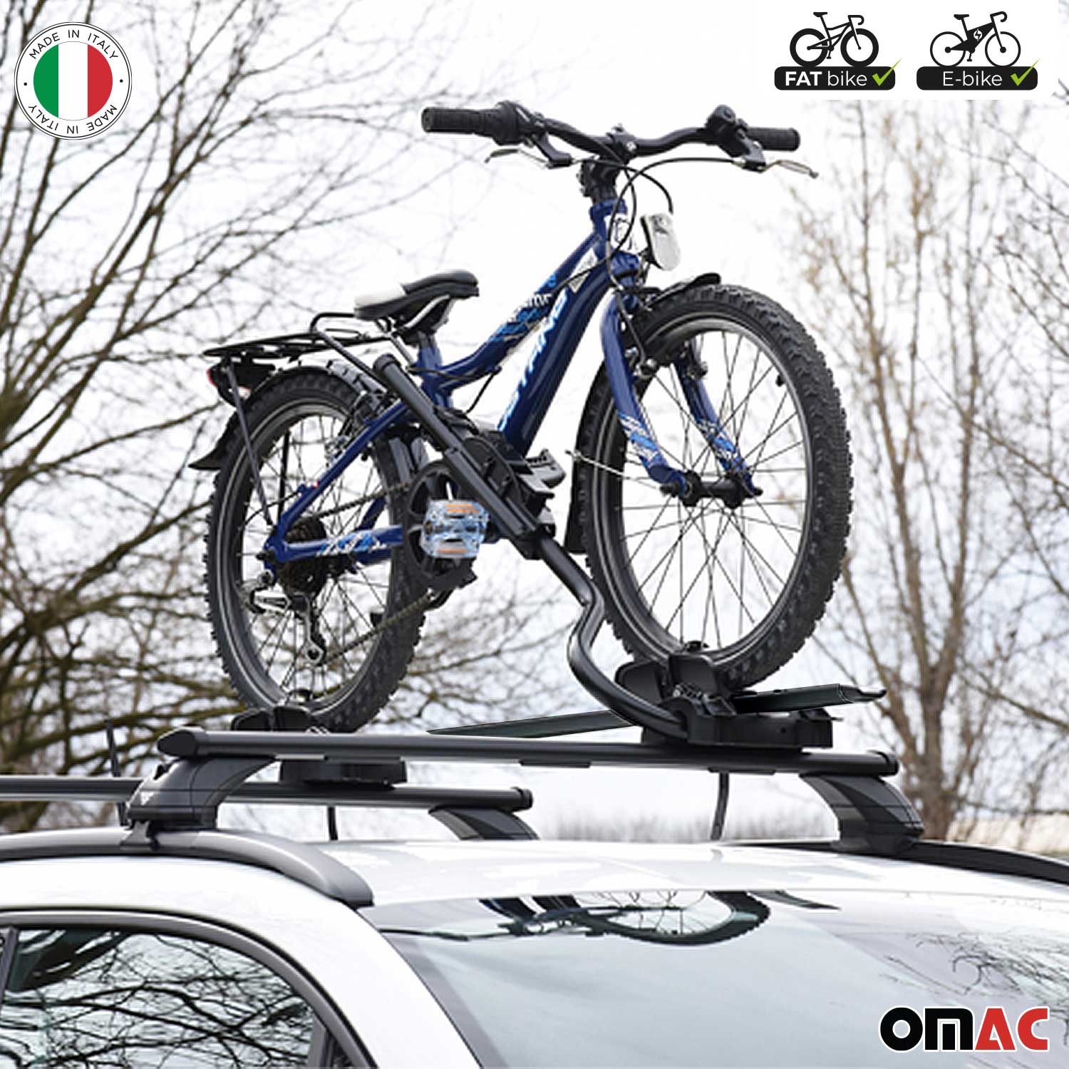 Fahrradträger Farad P-Style Dachfahrradträger bis 25 kg ABE Stahl 2tlg Schwarz