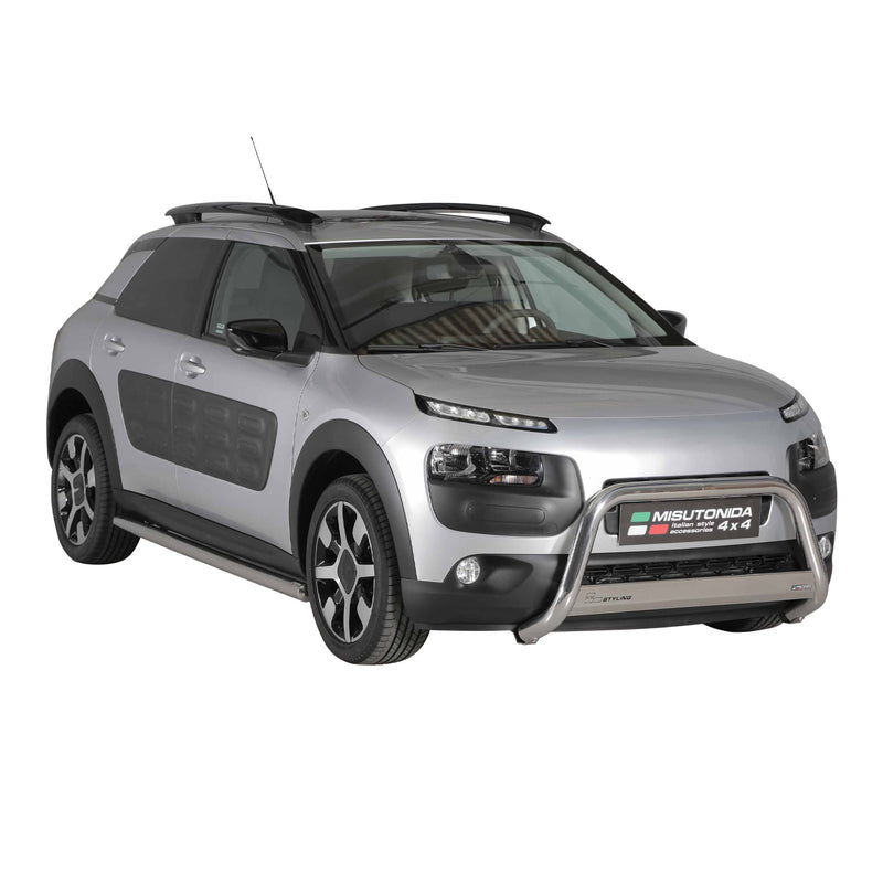 Frontbügel Frontschutzbügel für Citroen C4 Cactus 2014-2020 ø63mm Stahl Silber