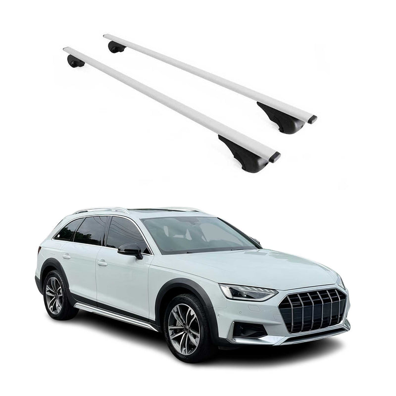 Dachträger Grundtäger für Audi A4 B9 Allroad 2016-2025 75kg Metall Silber 2 tlg