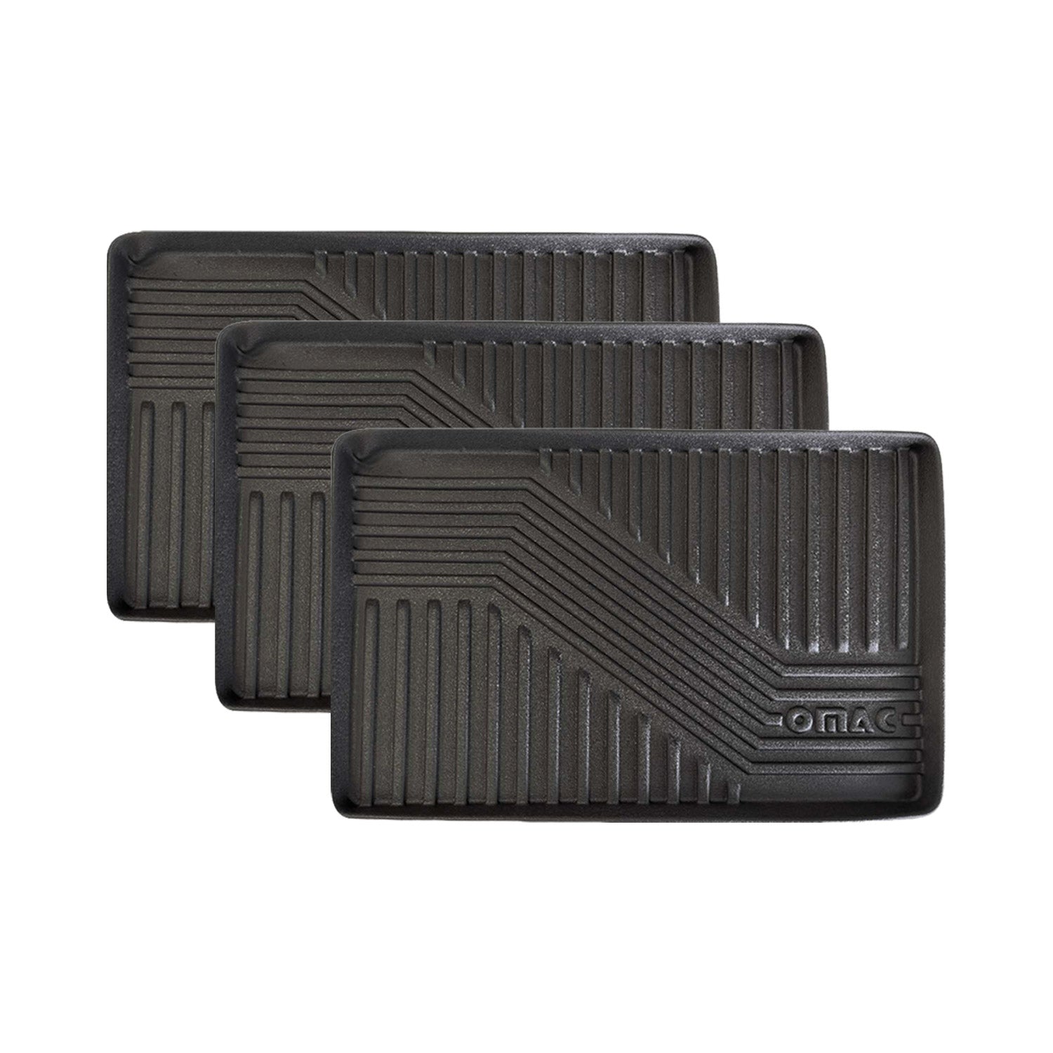 3x OMAC Schuhmatte Sauberlaufmatte Abtropfschale Napfunterlage 58x38cm Unterlage