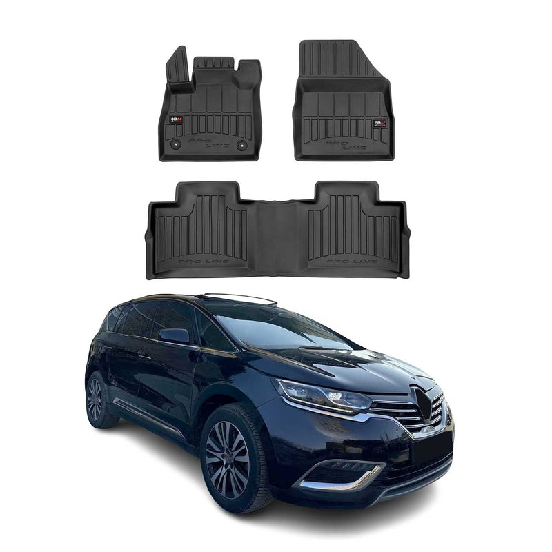 OMAC Gummi Fußmatten für Renault Espace 2015-2020 Premium TPE Automatten 3tlg