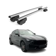 Dachträger Gepäckträger für Maserati Levante 2017-2024 ABE Aluminium Grau 2x