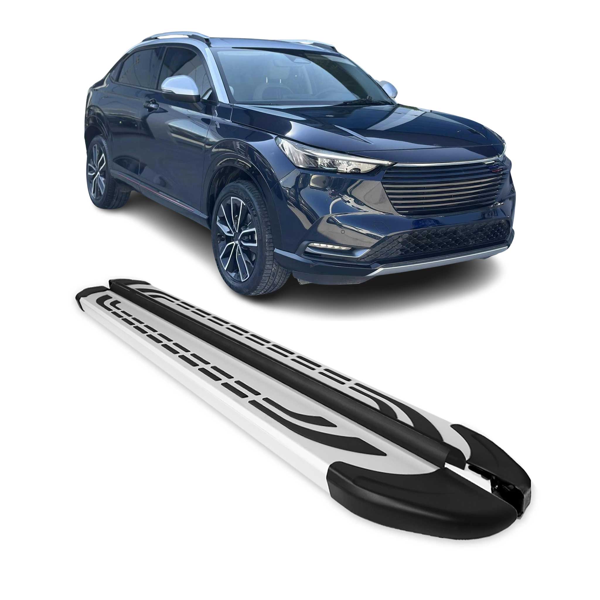Trittbretter Seitenschweller für Honda HR-V 2021-2026 Silber Aluminium 2 tlg