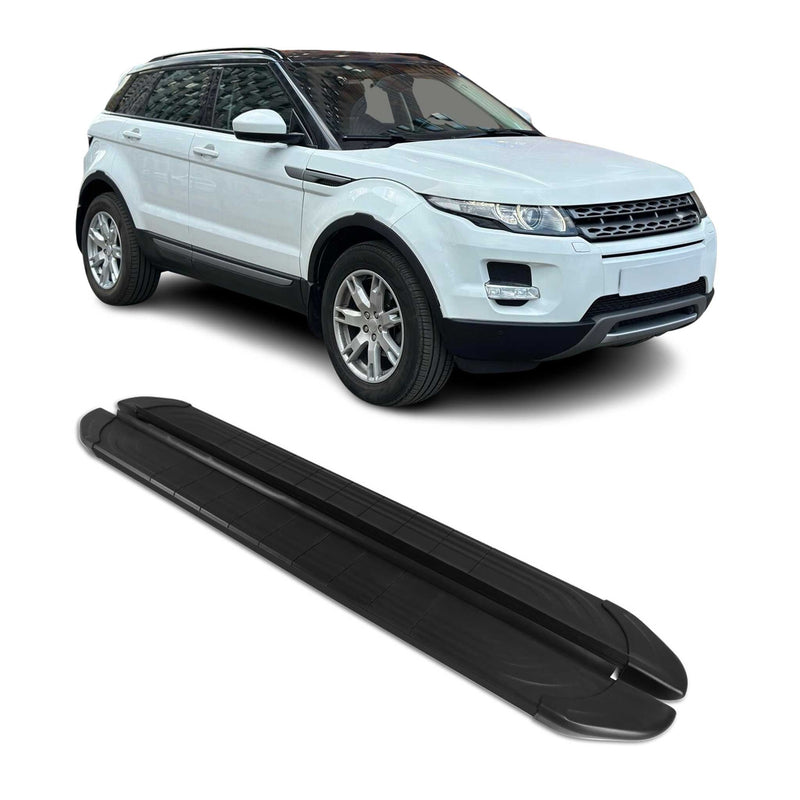 Trittbretter Seitenschweller für Range Rover Evoque 2011-2018 Aluminium Schwarz