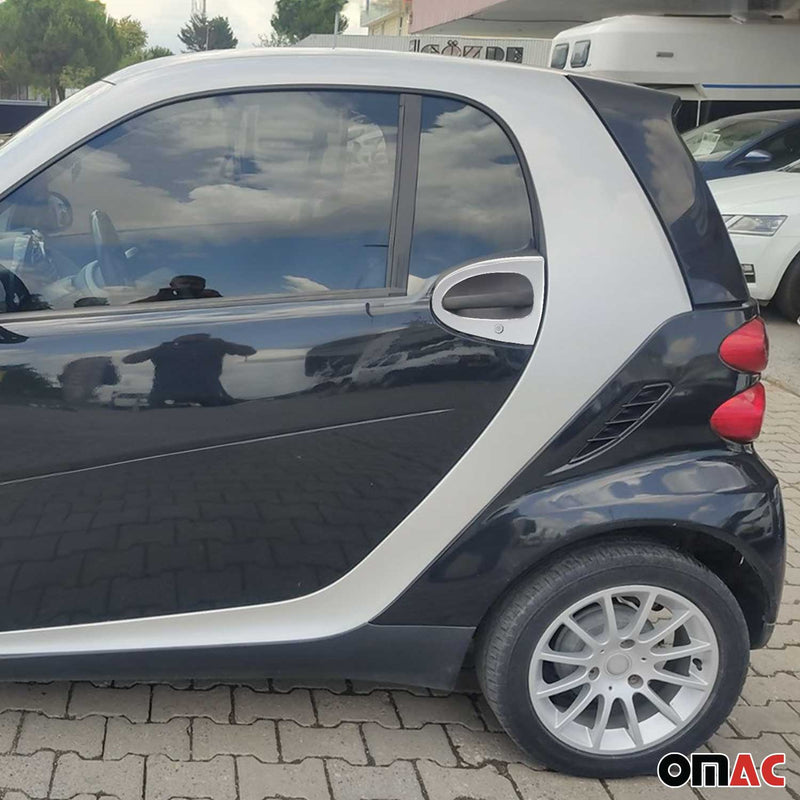 Türgriff Blende Türgriffkappen für Smart ForTwo 2007-2015 2-Tür Edelstahl 2x