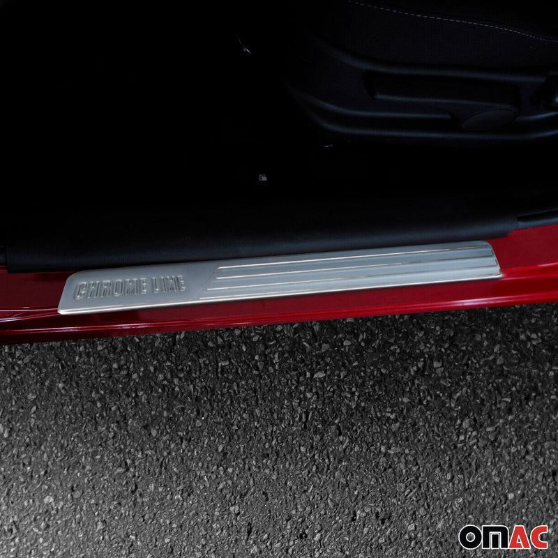 Chromline Chrom Einstiegsleisten Türschutzleiste Türrahmen Edelstahl 4 tlg