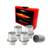Radschloss Satz für Mitsubishi Pajero 1992-2007 Felgenschloss Silber 4x M12X1.5