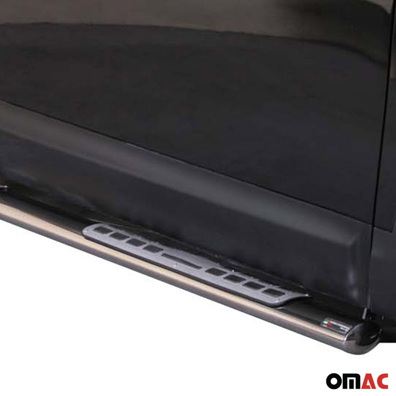 Edelstahl Seitenschweller Schwellerrohre für Nissan Qashqai 2010-2013 Silber