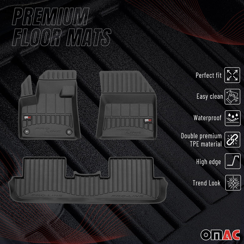OMAC Gummi Fußmatten für Peugeot 3008 2016-2024 Premium TPE Automatten 4tlg