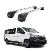 Dachträger Grundträger für Fiat Talento 2016-2020 Aluminium 75kg Grau 2tlg