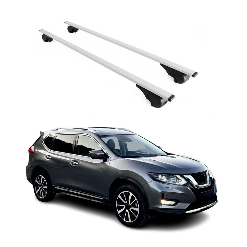 Dachträger Grundtäger für Nissan X-Trail 2013-2021 75kg Metall Silber 2 tlg