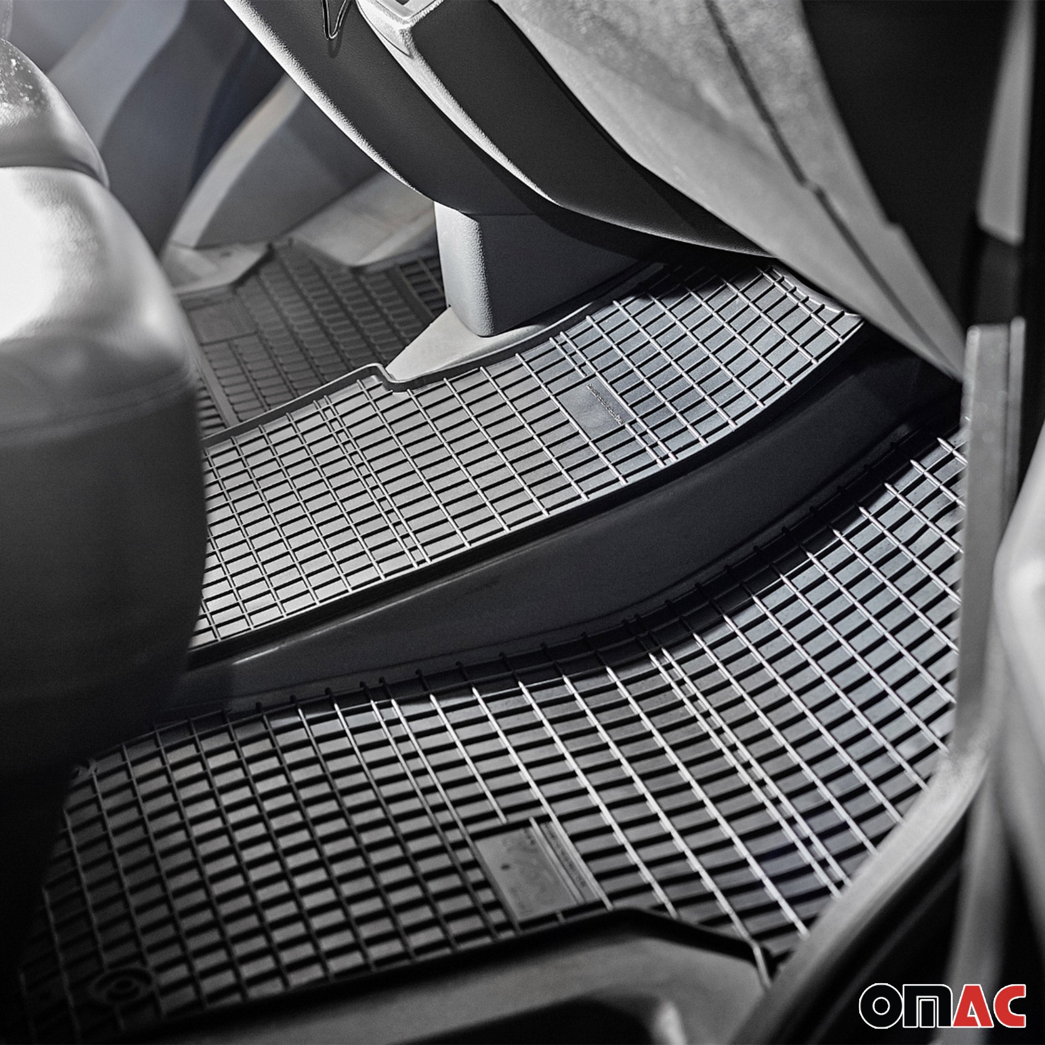 OMAC Gummi Fußmatten für Toyota Yaris 2020-2026 Automatten Gummi Schwarz 4tlg