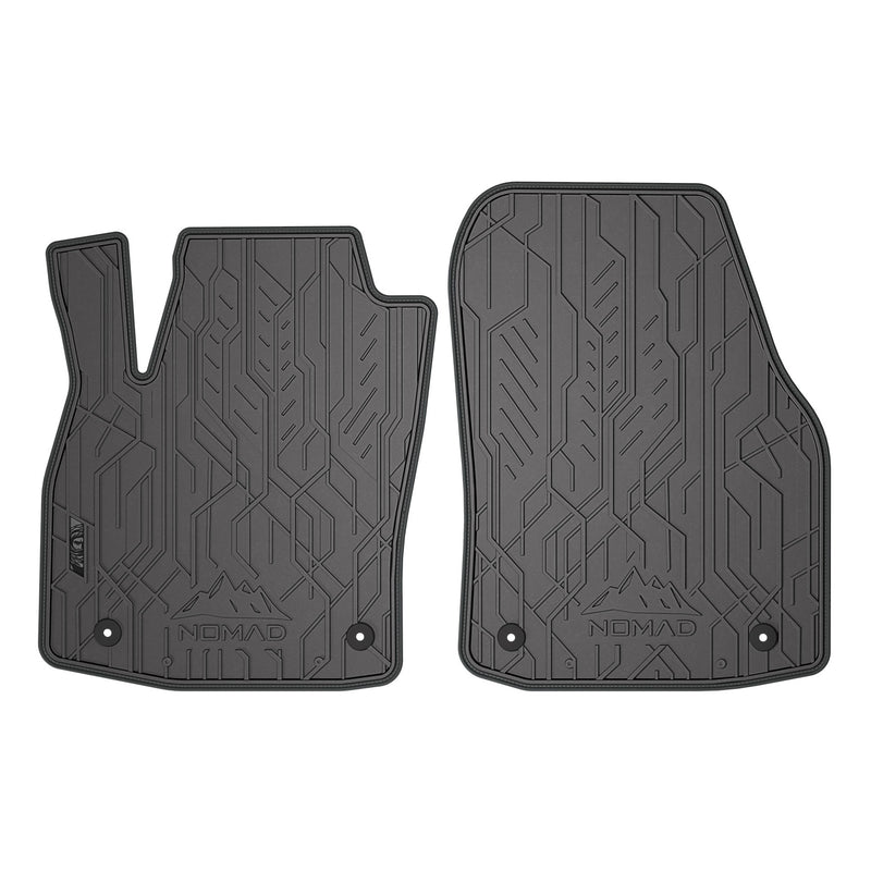 Fußmatten Gummimatten für Opel Astra H 2004-2014 1.Reihe Schwarz Grau 2 tlg